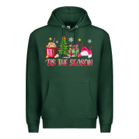 Sports Green 'tis the season pink christmas Premium Hoodie - Zillion Design Studio