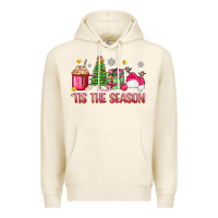 Tofu 'tis the season pink christmas Premium Hoodie - Zillion Design Studio