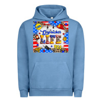Pigment Pebble Blue dispatcher life Urban Hoodie - RanaPortraitStore