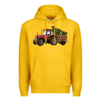 Lemon Christmas Farm Tractor Premium Hoodie - RanaPortraitStore