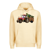 Pina Colada Christmas Farm Tractor Premium Hoodie - RanaPortraitStore