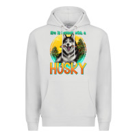 Dove Grey life is better with a husky Premium Hoodie - texasbilliewilder