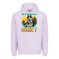 Lilac life is better with a husky Premium Hoodie - texasbilliewilder