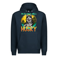 Navy life is better with a husky Premium Hoodie - texasbilliewilder
