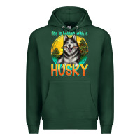 Sports Green life is better with a husky Premium Hoodie - texasbilliewilder