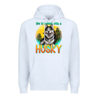 White life is better with a husky Premium Hoodie - texasbilliewilder