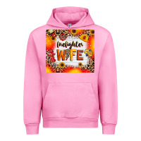 Fuchsia Pink firefighter wife Urban Hoodie - RanaPortraitStore