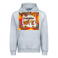 Heather Grey firefighter wife Urban Hoodie - RanaPortraitStore