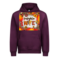 Mauve Wine firefighter wife Urban Hoodie - RanaPortraitStore