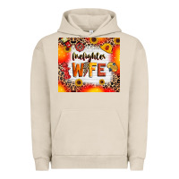 Pigment French Oak firefighter wife Urban Hoodie - RanaPortraitStore