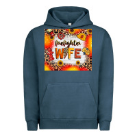 Pigment Midnight Navy firefighter wife Urban Hoodie - RanaPortraitStore