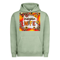 Pigment Oil Green firefighter wife Urban Hoodie - RanaPortraitStore