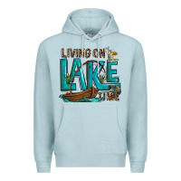 Blue Mist living on lake time Premium Hoodie - texasbilliewilder