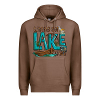 Chestnut living on lake time Premium Hoodie - texasbilliewilder