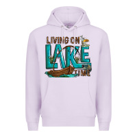 Lilac living on lake time Premium Hoodie - texasbilliewilder