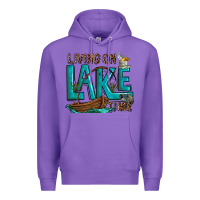 Purple living on lake time Premium Hoodie - texasbilliewilder