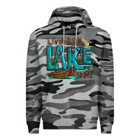 Slate Camo living on lake time Premium Hoodie - texasbilliewilder