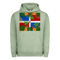 Pigment Oil Green dominican republic Urban Hoodie - RanaPortraitStore