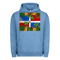 Pigment Pebble Blue dominican republic Urban Hoodie - RanaPortraitStore