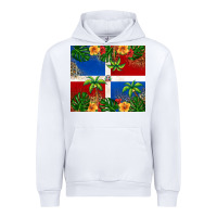 White dominican republic Urban Hoodie - RanaPortraitStore