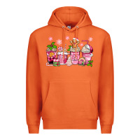 Carrot pink christmas coffee cups Premium Hoodie - Zillion Design Studio