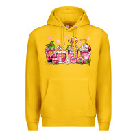 Lemon pink christmas coffee cups Premium Hoodie - Zillion Design Studio