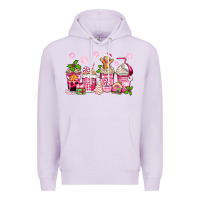 Lilac pink christmas coffee cups Premium Hoodie - Zillion Design Studio