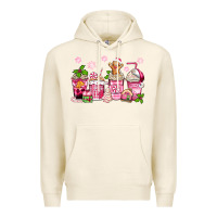 Tofu pink christmas coffee cups Premium Hoodie - Zillion Design Studio