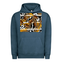Pigment Midnight Navy football Urban Hoodie - RanaPortraitStore