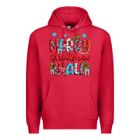 Cardinal merry christmas y'all Premium Hoodie - Zillion Design Studio