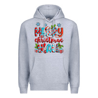 Heather Grey merry christmas y'all Premium Hoodie - Zillion Design Studio