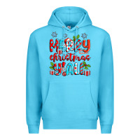 Ocean Blue merry christmas y'all Premium Hoodie - Zillion Design Studio