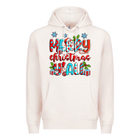Pale Pink merry christmas y'all Premium Hoodie - Zillion Design Studio