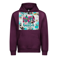 Mauve Wine hair hustler Urban Hoodie - RanaPortraitStore