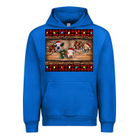 Cobalt hohoho christmas cows Urban Hoodie - RanaPortraitStore