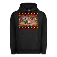 Pigment Black hohoho christmas cows Urban Hoodie - RanaPortraitStore