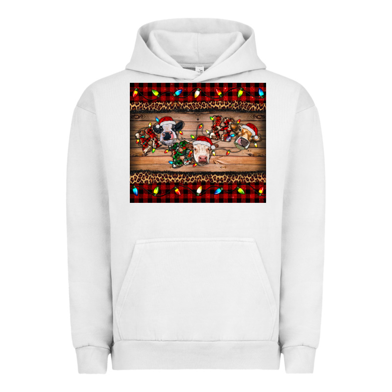 Hohoho Christmas Cows Urban Hoodie by RanaPortraitStore | Teevron