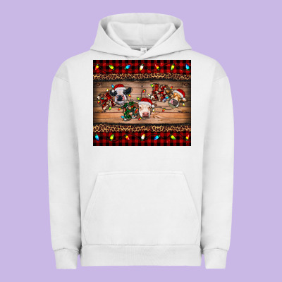 Urban Hoodie hohoho christmas cows