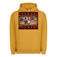 Pigment Peanut Butter hohoho christmas cows Urban Hoodie - RanaPortraitStore