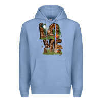 Colony Blue love camping Premium Hoodie - texasbilliewilder