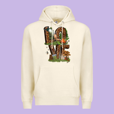 Premium Hoodie love camping