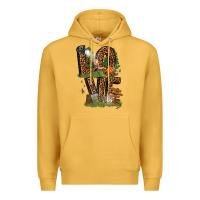 Mustard love camping Premium Hoodie - texasbilliewilder