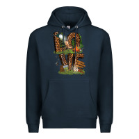 Navy love camping Premium Hoodie - texasbilliewilder