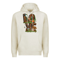 Oatmeal Heather love camping Premium Hoodie - texasbilliewilder
