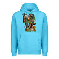 Ocean Blue love camping Premium Hoodie - texasbilliewilder