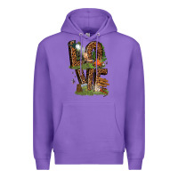 Purple love camping Premium Hoodie - texasbilliewilder