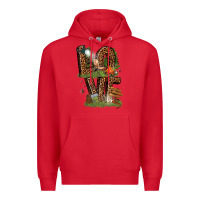 Red love camping Premium Hoodie - texasbilliewilder