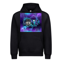 Black for the love of the wolves Urban Hoodie - RanaPortraitStore