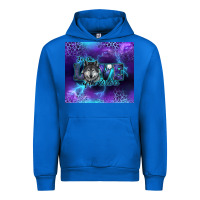 Cobalt for the love of the wolves Urban Hoodie - RanaPortraitStore
