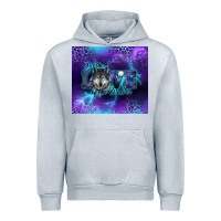 Heather Grey for the love of the wolves Urban Hoodie - RanaPortraitStore